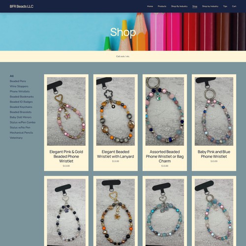 BFR Beads LLC Squarespace Ecommerce Training