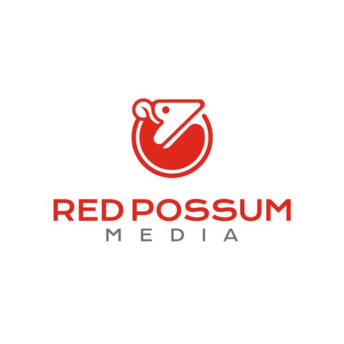 Red Possum Media Logo Design