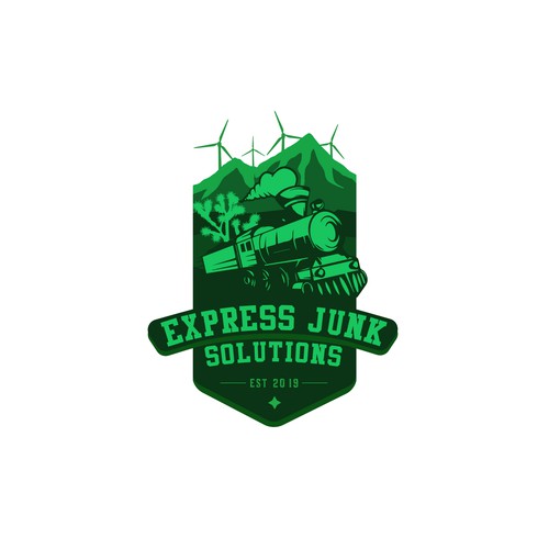 Badge Type Logo For Express Junk