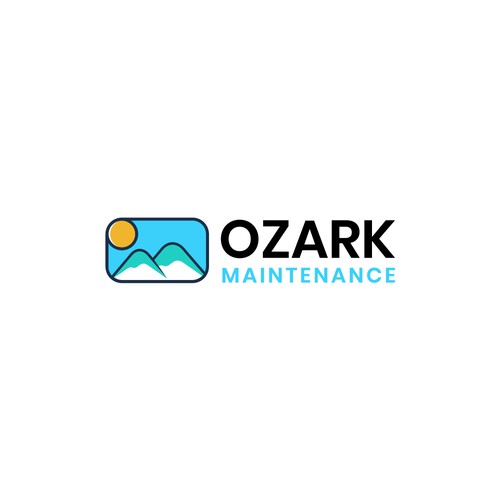 Clean and professional logo for Ozark Maintenance