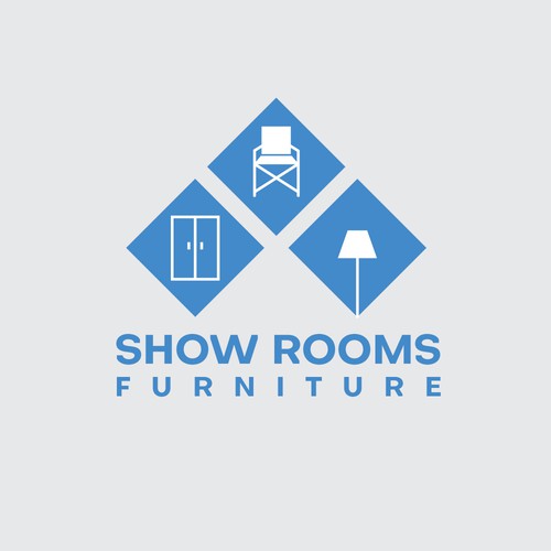 Modern logo concept for showrooms furniture