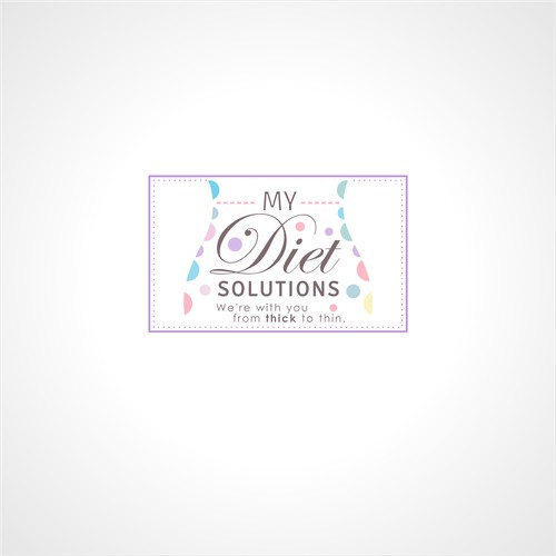 Create a logo using polka dots from My Diet Solutions!