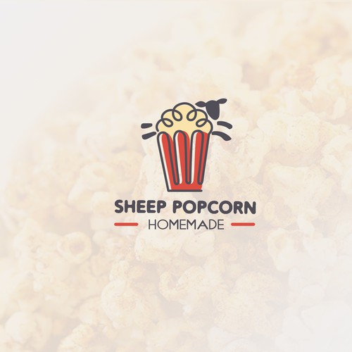 Sheep Popcorn Logo