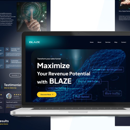 Design & development for digital marketing website