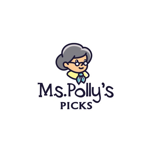 Grandmother bold logo concept 