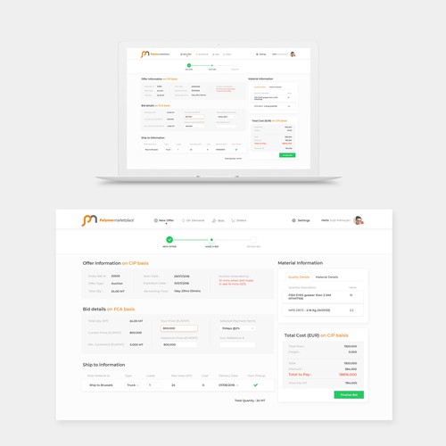 Technology firm Dashboard Design