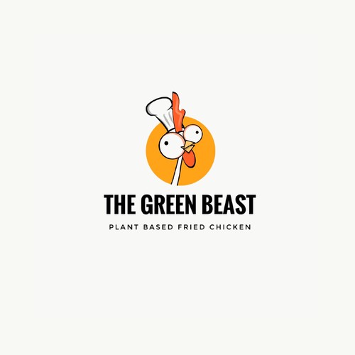 Logo for vegan chicken restaurant