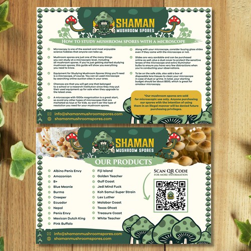 Shaman Mushroom Spores
