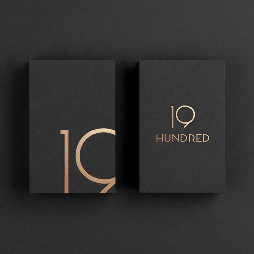 Word mark logo concept for '19HUNDRED'-boutique hotel 