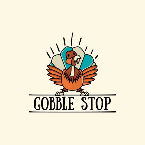 Logo concept for "Gooble Stop"