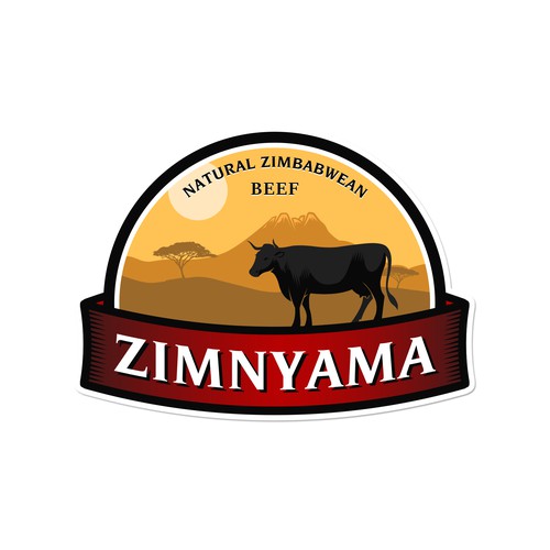 Africa inspired logo, beef industry