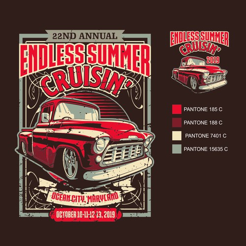 Carshow T Shirt Design