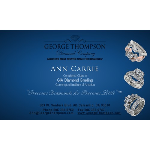 Help George Thomson Diamond Co. with a new stationery