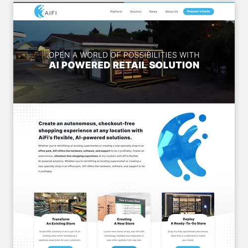 AiFi Website Redesign