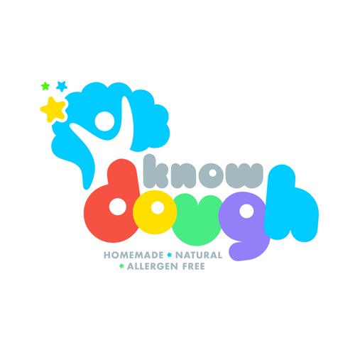 Develop a modern and creative design for an allergen free play dough!