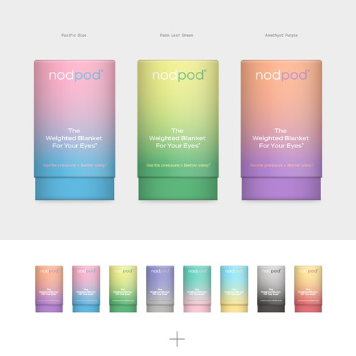 Dreamy design for NodPod packaging