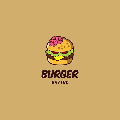 Attractive logo design for Burger Brains