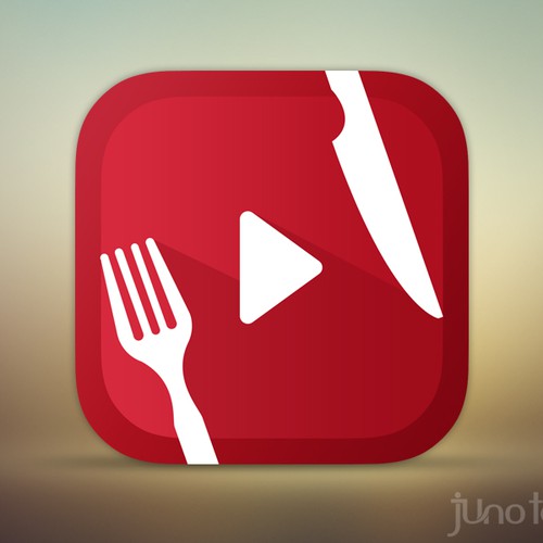 An icon for a video recipe app