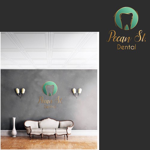 Logo concept for Pecan St. Dental