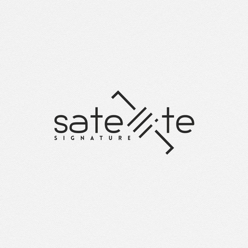 Satellite wordmark logo