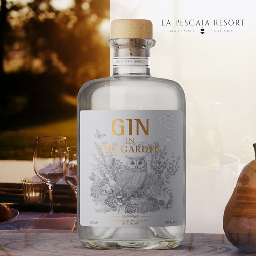 Label for Tuscany Gin