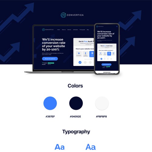 Convertica landing page