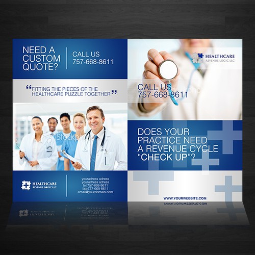 brochure design for Healthcare Revenue Logic, LLC