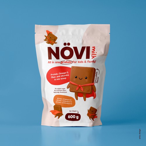 Packaging for the kids protein