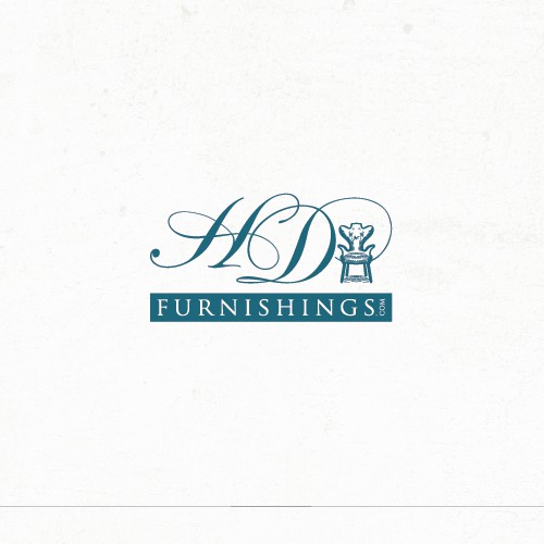 A chair logo for HD Furnishings