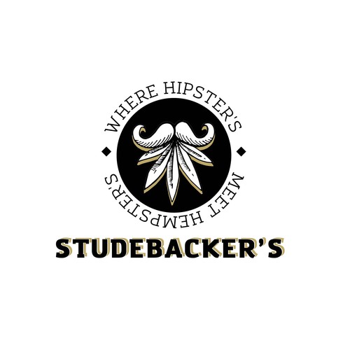 Hemp bar hip hipster logo