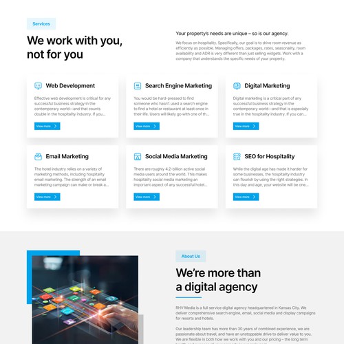 Redesign Home Page for Digital Marketing Agency