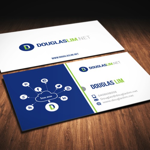 Create a capturing business card design that stands out