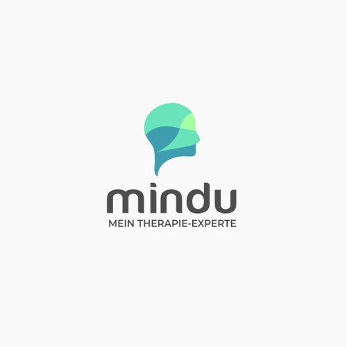 Modern and friendly logo for a mental health app