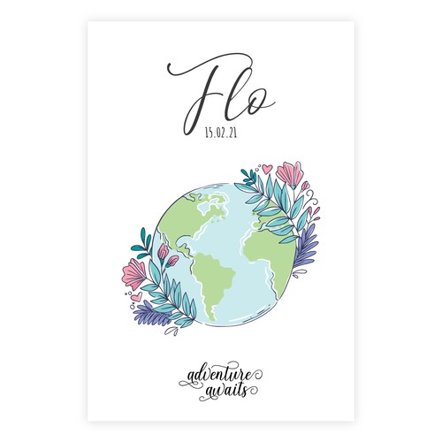 Simple Birth Card