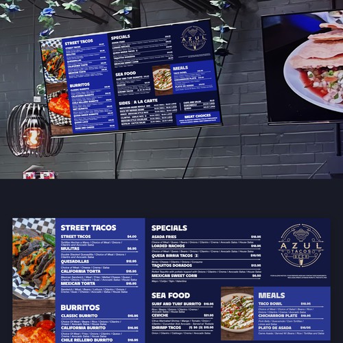 Menu Design for a Mexican Restaurant 
