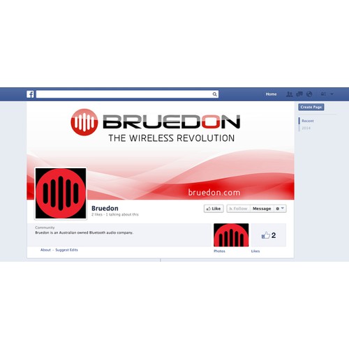 Facebook cover for Bluetooth speaker company!