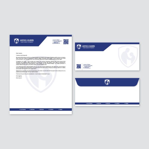 Justice 4 Elder Envelope + Letterhead 