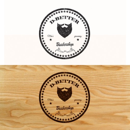 Logo design for vintage barber shop