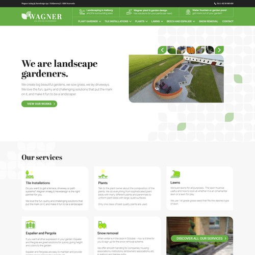 Landscaper needs the best looking website in Denmark