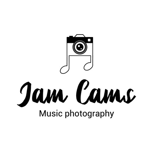 Vintage logo for music photography