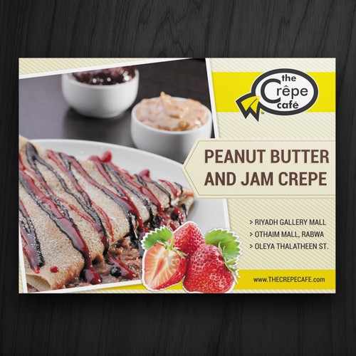 Design for Promotional Crepe "Peanut butter & Jam Crepe"