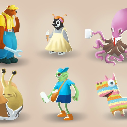 animal character designs