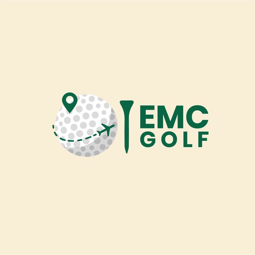 Fun logo for golf tourism