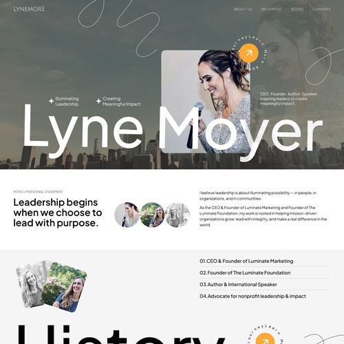 Nonprofit Leader Personal Website