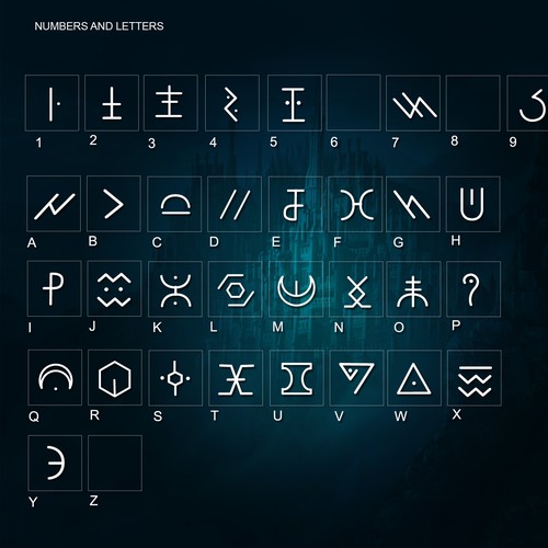 Dingbats font for a German electro artist