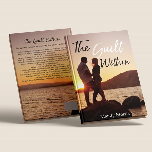 Create a strong cover for a romance thriller novel