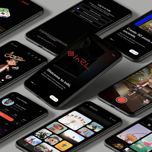 INRL Social Media Full App Design
