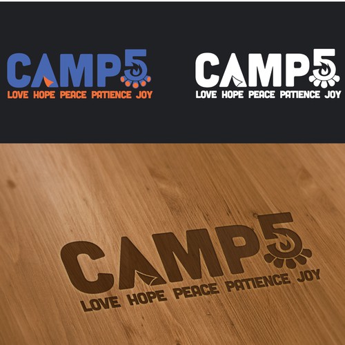 Create a trendy, youthful logo for a fun summer camp targeting underprivileged kids