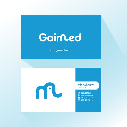 Design a businesscard for a technology startup - GAIMED