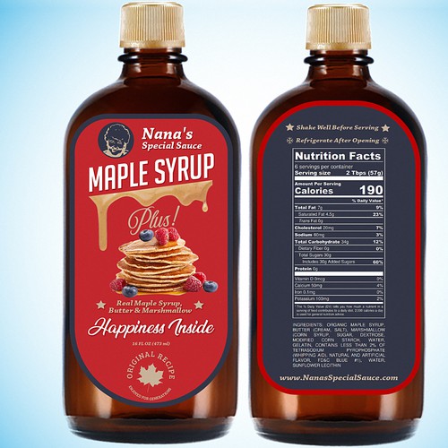 Maple Syrup Label